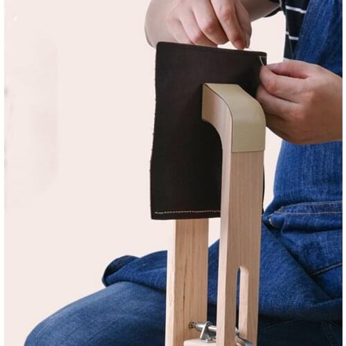 Wood Leathercraft Hand Stitching Pony Leather Craft Lacing Sewing DIY Table Desktop Tool Portable Horse Clamp 1pc