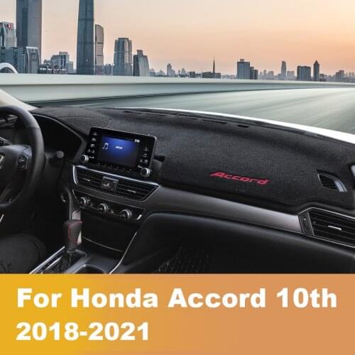 For Honda Accord 10th 2018-2021 Car Dashboard Cover Mat Avoid light Pad Sun Shade Dash Board Cover Carpets Interior Accessories