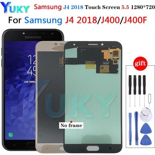 For Samsung Super oled Lcd Display Voor Samsung Galaxy J4 2018 J400 J400F/Ds J400G/ds Lcd Touch Screen Digitizer Vergadering LCD