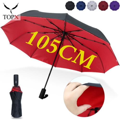 Double Layer Windproof Automatic Umbrella Rain Women 3 Fold Female Male 10 Bone Car Luxury Large Parasol Business Umbrellas Men