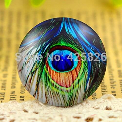 Hot Sale 5pcs/Lot 25mm Handmade Photo Glass Cabochons (Color Patterns) F3-21