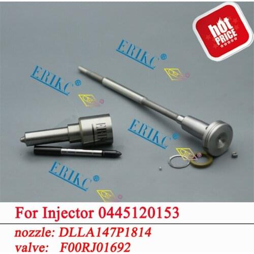0445120153 CR Diesel Injector Repair Kits Nozzle DLLA147P1814 0433172107 Valve F00RJ01692 For Bosch Inyector 0 445 120 153