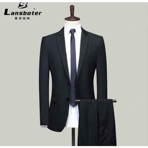 Мужские деловые костюмы Lansboter China At AliExpress