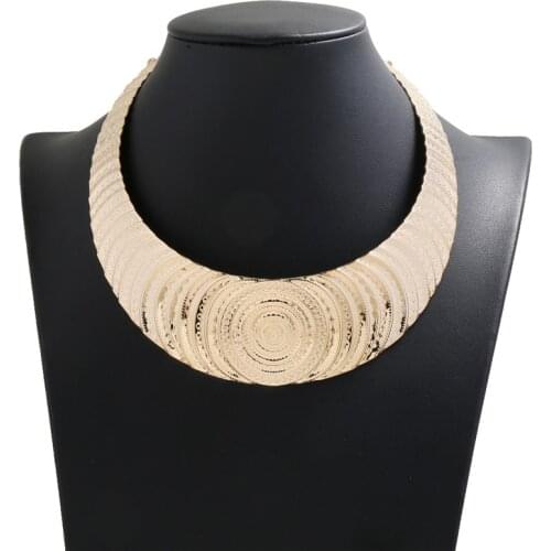 LZHLQ 2020 Rock /Street Style Maxi Big Collier Statement Necklace Punk Power Collar Choker Women Jewelry