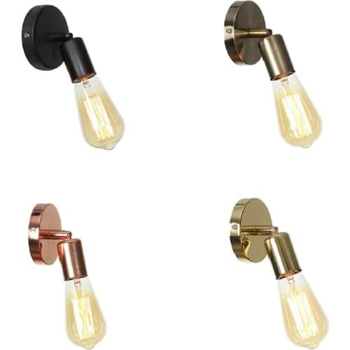 Mini American Europe Country E27 Wall Lamps Lights Retro Vintage Edison Home Bronze Black Gold Wall Lantern Promotion