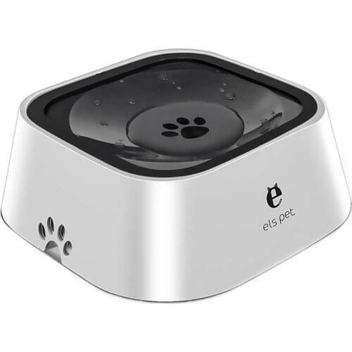 E els pet Dog Bowl Dog Water Bowl No-Spill Pet Water Bowl Slow Water Feeder Dog Bowl No-Slip Pet Water Dispenser 35Oz Feeder Bow