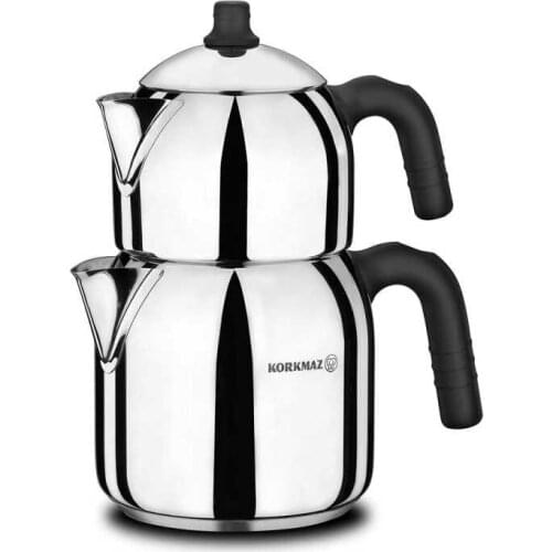 Korkmaz Çelik Lara Model Teapot Set A202
