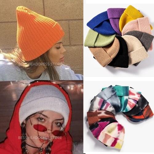 2021 New Winter Women Men Hats Beanies Knitted Solid Colors Caps Hip Hop Hat Girls Autumn Female Beanie Warm Bonnet Casual Cap