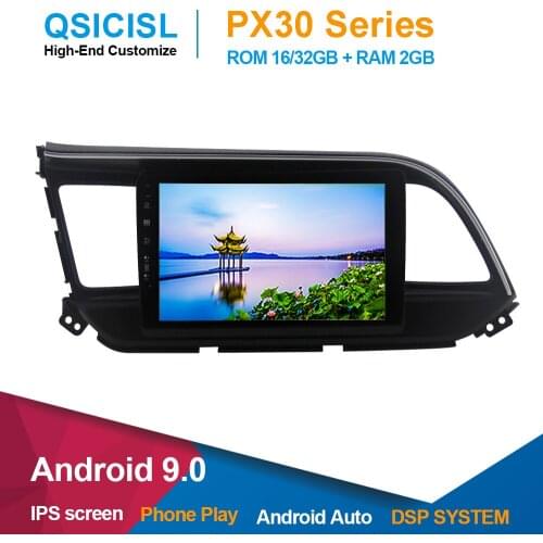 New Android 9.0 IPS 9" auto radio car dvd gps player for Hyundai Elantra 2019 headunit 1 din vehicle dvd gps multimedia stereo