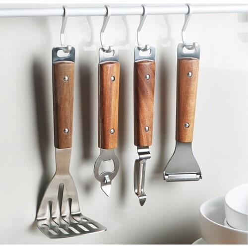 Vegetable Fruit Peeler,Kitchen Gadget Stainless Steel Peeler with Wooden Handle, Kitchen Accessories