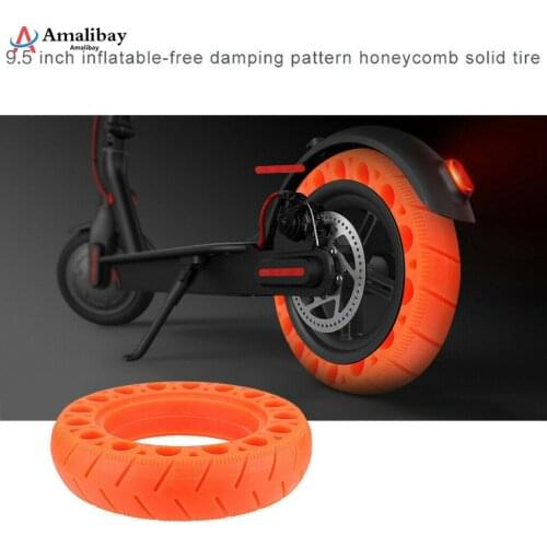 Upgraded 9.5 inch DurableTire for Xiaomi M365 1S PRO 2 Non-Pneumatic Rubber Tyre Honeycomb Shock-Absorb Hollow Tires M365 Pro