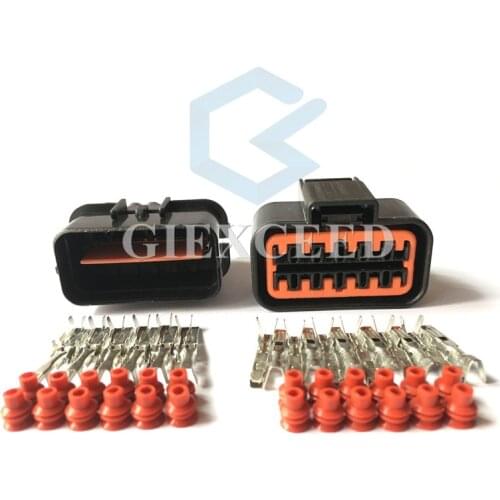 12 Pin PB625-12027 PB621-12020 Gas Accelerator Pedal Plug Automotive Light Lamp Socket For KIA 99-05 VW Jetta Golf GTI MK4 Audi