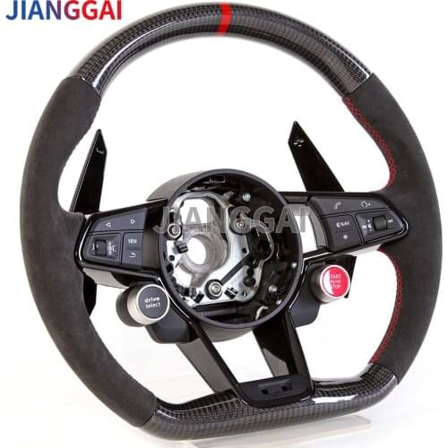 Steering Wheel Fit For Audi R8 TTS TT Alcantara Racing Wheel 2016-2021 Models