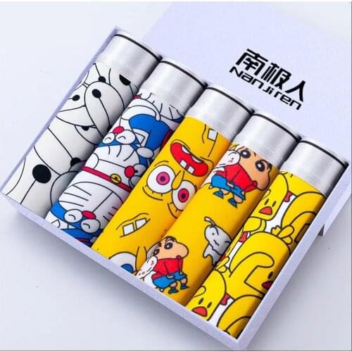 Boxershorts Men Cartoon Printed Breathable Comfortable Underwear Man Boxers Elastic Shorts Underpants Male Soft Boxer Panties