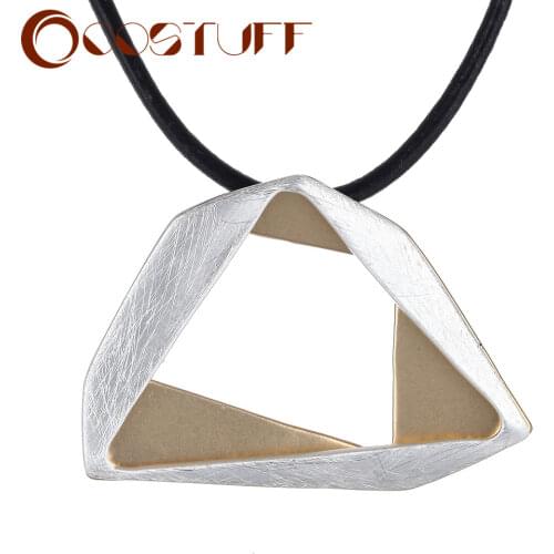 Trendy Silver Color Choker Necklace Jewelry for Women Pendants Massive for Accessories Geometric Decoration Gothic Female Chain
