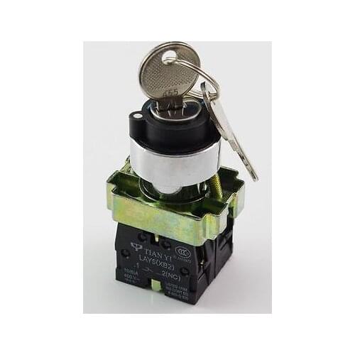 1 NO 1 NC 2 Positions Spring Return Key Select Selector Switch XB2BG65C