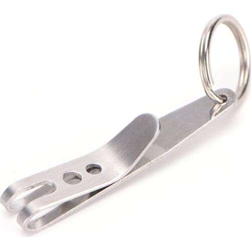 1PC Stainless Steel Ring Carabiner EDC Bag Suspension Clip with Key Outdoor Quick link Tool