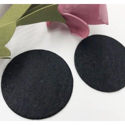 10pcs Felt 50mm Circle Appliques -Black Free Shipping F020