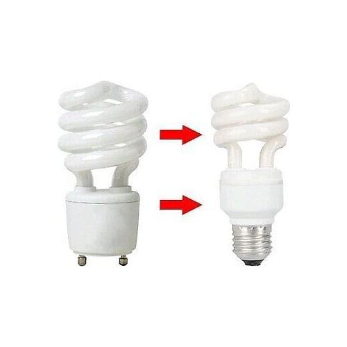 12 Packs/pieces GU24 to E26 Adapter Converts Pin Base GU24 to Standard Socket E26