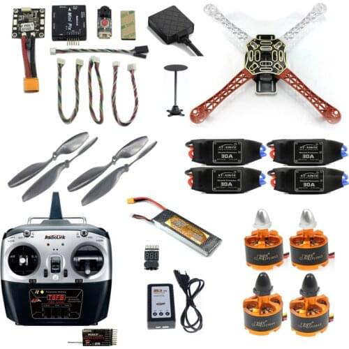 2.4G 8CH F450 F550 RC Hexacopter Quadcopter ARF RTF Unassemble DIY Drone FPV Upgrade w/ Radiolink Mini PIX M8N GPS Altitude Hold