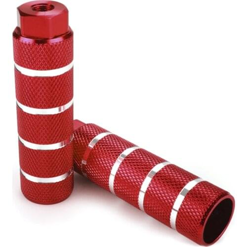 2Pcs MTB Bike Aluminum Rear Pedal Anti-Slip Front Rear Axle Footrest Foot Picks BMX Cylinder Lever for Cycling Bike Accessories