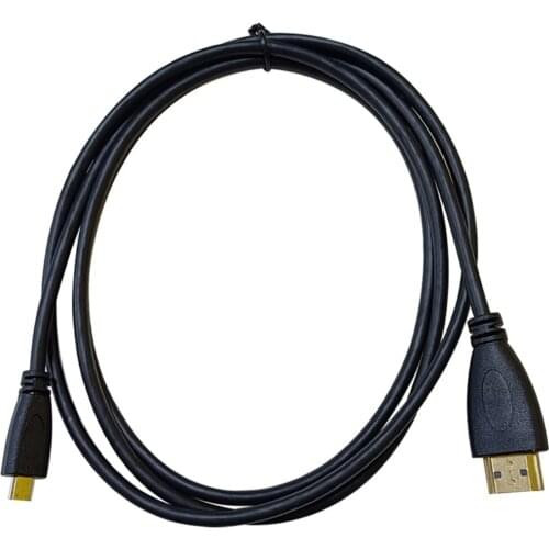 4K 1.5M Black Micro HDMI-compatible To HDMI-compatible Cable for Raspberry Pi 4 Model B Model B Micro Cable Adaptor