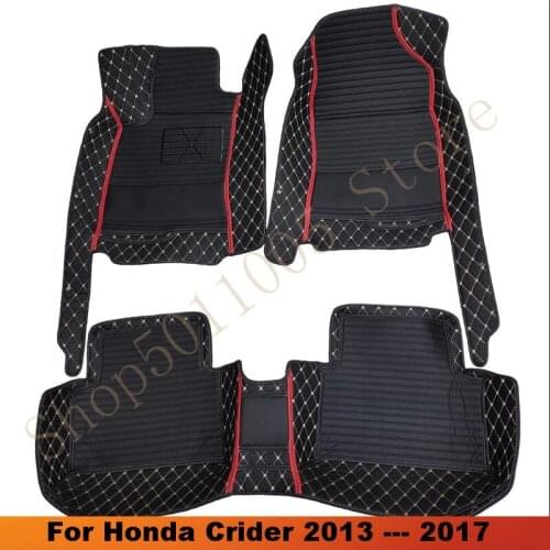 For Honda Crider 2013 2014 2015 2016 2017 Car Floor Mats Carpets Auto Accessories Interior Parts Waterproof Foot Pads Rugs Mats