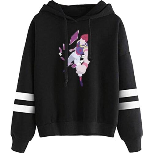 Hot Cartoon Hunter Hoodies Men Women Sweatshirts Autumn Print Comic Hisoka Boys Girls Hoodie Casual Black Pullovers Tracksuits