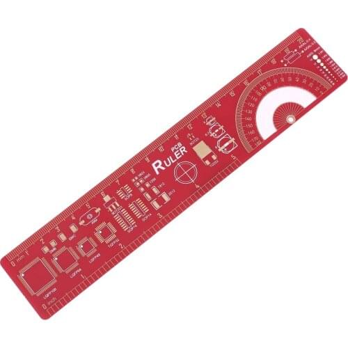PCB Ruler IC Package Hollow Protractor Triode MOS Tube Symbol Development Electronic Engineer Measuring Tool