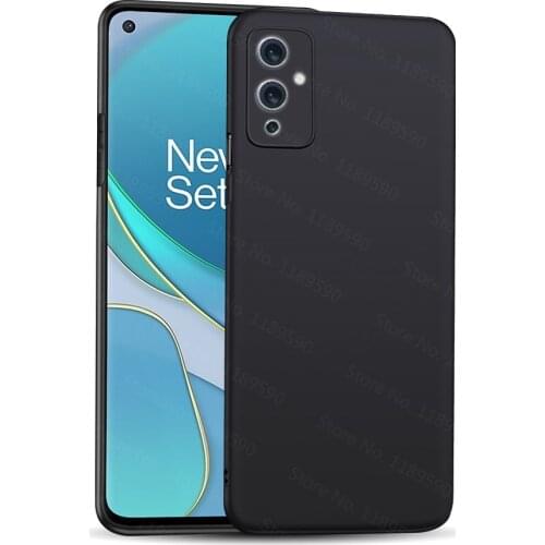 Matte Silicone Cover For OnePlus 9 pro Case for OnePlus 9R 8 Pro 7T Nord N100 N10 Soft Black Case for One Plus 9 pro 1+9 Shell