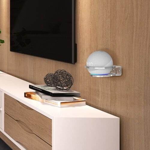 For Echo Dot 4th Gen Wall Holder, Space Saving Solution Bracket for Echo Dot 4 1XCB