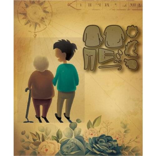 2021 new mens and father metal cutting dies die from scrapbook die decorative template stamps and die photo album embossing