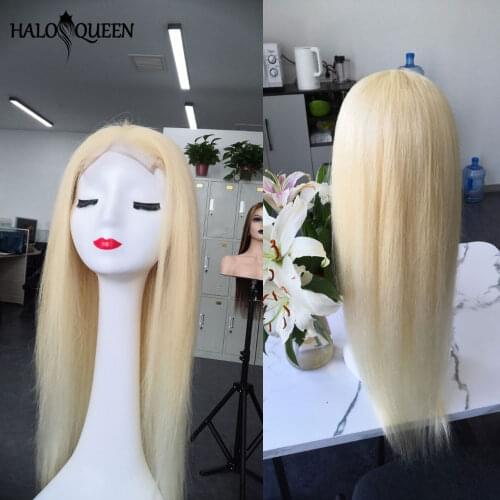 613 Closure Wig 4x4 HD Transparent 613 Lace Front Human Hair Wigs For Black Women Density 180% Brazilian Straight Wig 613 Wig