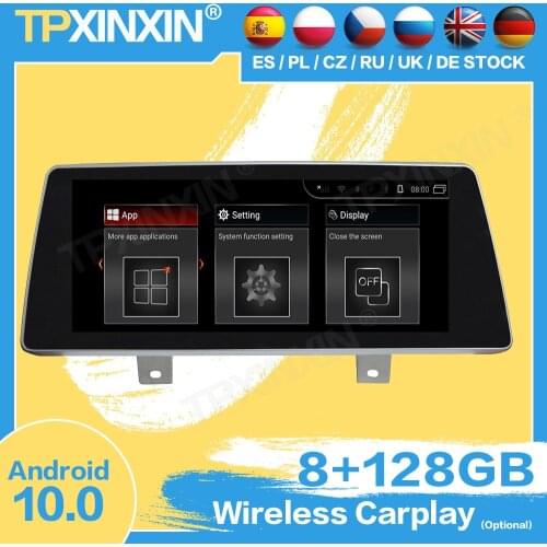 1 DIN Carplay Radio Receiver Android For BMW 5er M5 G30 G31 G38 F90 6er G32 2018 2019 2020 Auto Audio Stereo GPS Video Head Unit