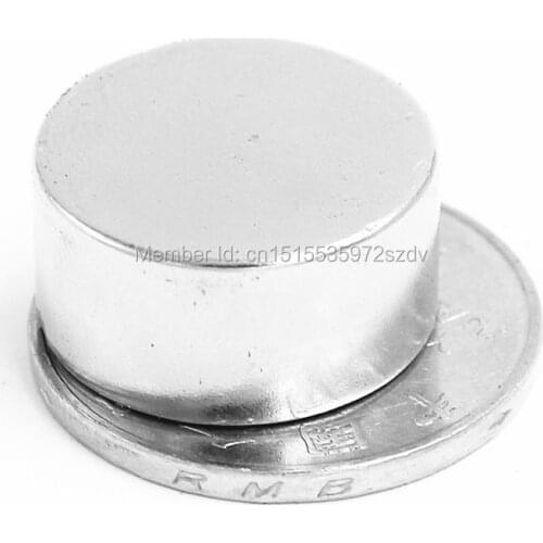 2pcs Strong Round Dia 20mm x 10mm N35 Rare Earth Neodymium Magnet Art Craft Fridge 20x10mm