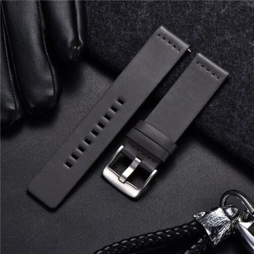 Soft Leather Watch Straps for Samsung Galaxy Gear S3 Smartwatch Bracelet Band 18mm 20mm 22mm 24mm Quick Release Watchbands