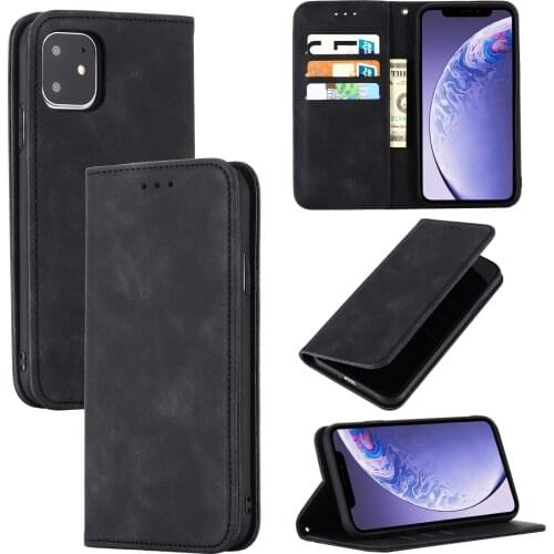 Luxury Flip Wallet Leather Phone Case for iPhone 12 Mini 11 Pro Max SE 2020 XR X XS 6 7 8 Plus Card Solt Full Protection Cover