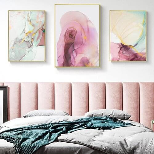 Nordic Colorful Ink Abstract Art 5D diy Diamond Painting Full Square Round Diamond Embroidery Mosaic Picture Of Rhinestones Gift