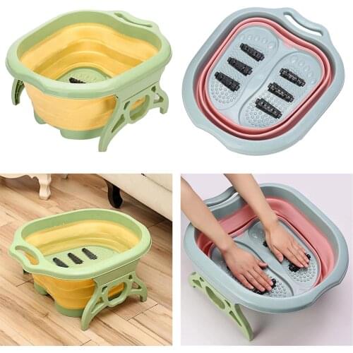Collapsible Plastic Foot Soaking Tub Bucket Bowl Foot Spa Spa Pedicures