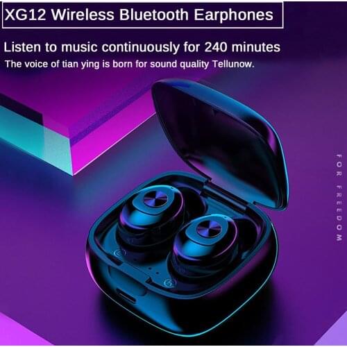 50sets XG-8 Portable TWS Bluetooth 5.0 HiFi Handsfree Wireless Earphones Waterproof Gaming In-ear Earbuds
