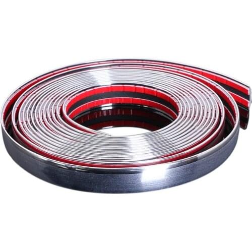 20mm 5m Chrome Car Styling Moulding Strip Trim Self Adhesive Crash Protector Van