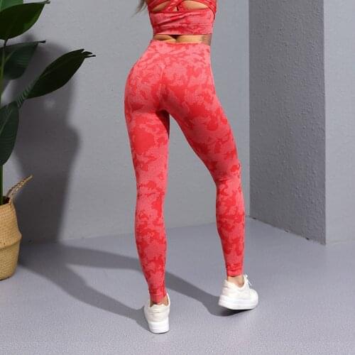 2021 Camouflage Seamless Sports Leggings Women Gym Yoga Clothes Camo High Waist Athletic Exercise Fitness Booty Pants Activewear