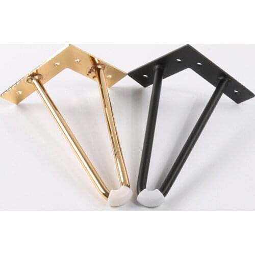 4pcs 10cm-40cm iron table Legs for metal furniture foot black gold chair sofa bed hairpin desk leg cabinet feet to the dresser