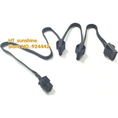 6 pin 6Pin PCI-E male to 3 IDE Molex 4Pin Modular Power Supply Adapter Cable For Corsair Modular AX1200