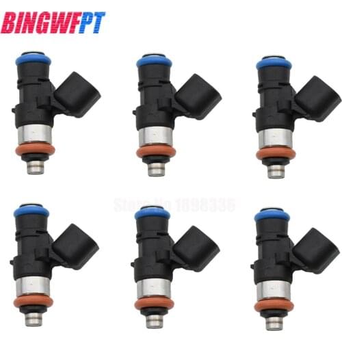 6PCS 0280158091 ZZJ1-13-250A 842-12353 FJ1000 fuel injectors for FORD&MERCURY&LINCOLN&MAZDA FUSION / SABLE / MKS / CX-9 3.5L