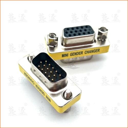 VGA male to male Female to female Male to female jack DB15 pin Convertor Adapter for Monitors Projectors VGA Splitters KVM