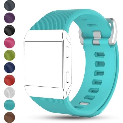 EiEuuk Accessory Adjustable Soft Silicone Replacement Sports Band Watchband Wrist Strap Bracelet for Fitbit Ionic