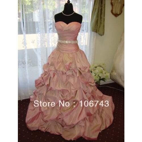 Free shipping new fashion 2016 sash belt NWT Wedding Dresses with Removable belt Bridal Gowns custom size