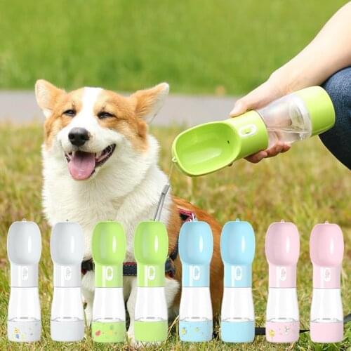 Pet Dog Water Bottle Feeder Bowl Portable Water Food Bottle Pets Outdoor Travel Drinking Dog Bowls Water Bowl For Dogs