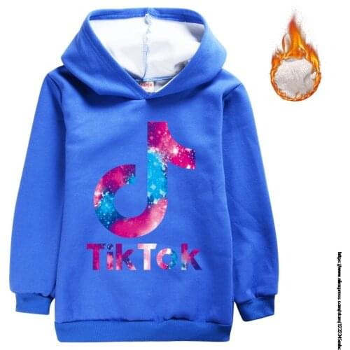 Tik Tok Children Hoodies Baby Sweatshirt Winter Long Sleeves Sweater Kids Pullovers Outerwear Girl Streetwear Clothes Boy Hoodie